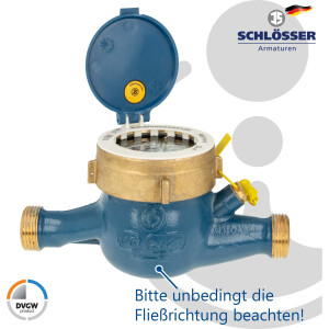 -B Ware JS Hauswasserzähler MNR 3/4 Zoll DN 20  Q3=4, R80, Baulänge 190 mm #1