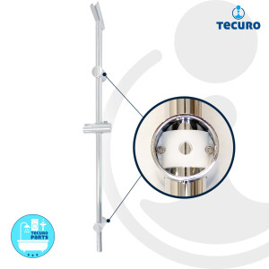 tecuro Brausestange 90 cm Wandstange SUN - mit variablen Wandbefestigungen, verchromt