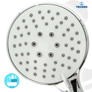 tecuro Komfort-Handbrause Ø 110 mm - mit...