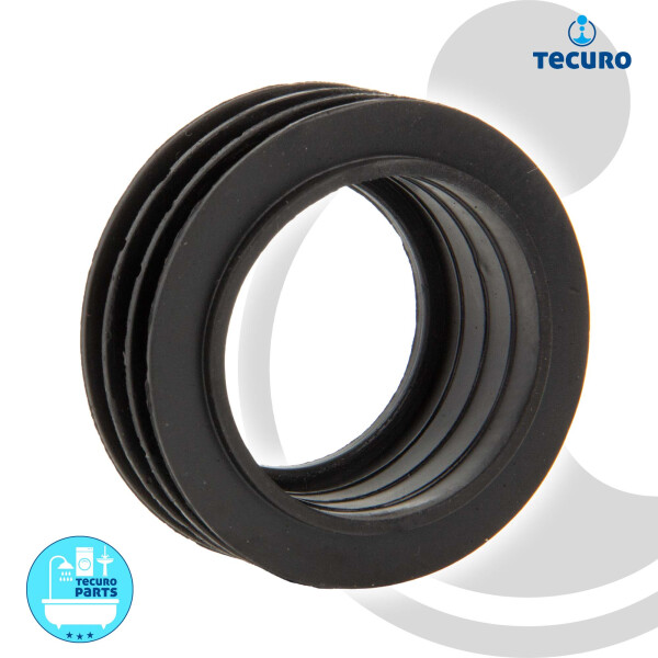 tecuro Euro WC-Spülrohrverbinder Ø 55/60 mm für Spülrohr Ø 40 mm, zu UP-Spülkasten