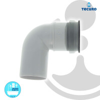 tecuro Gummimanschette für Abflussrohr Außen Ø 32 mm x Innen Ø 12 - 22 mm