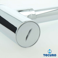 B-WARE tecuro DESIGN Flaschensiphon Rohrgeruchsverschluss Siphon, Messing verchromt