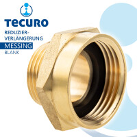 tecuro Red.-Verlängerung Außengewinde G 3/4 x Innengewinde Rp 1 Zoll , zyl. MS-blank CW617N