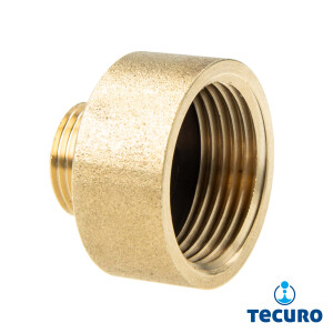 tecuro Red.-Verlängerung Außengewinde G 3/8 x Innengewinde Rp 3/4, zyl. MS-blank CW617N