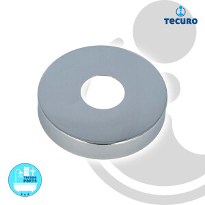 tecuro Hahnrosette 3/4 Zoll Ø 27 mm x Ø 80...