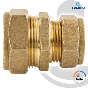 tecuro MS-Klemmringverbinder, Gerade Verschraubung reduziert 12 x 15 mm