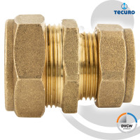 tecuro MS-Klemmringverbinder, Gerade Verschraubung reduziert 10 x 12 mm