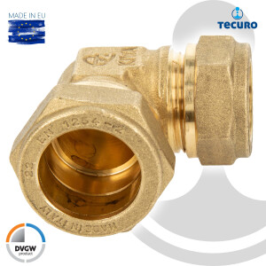 tecuro MS-Klemmringverbinder, Winkel 90°...