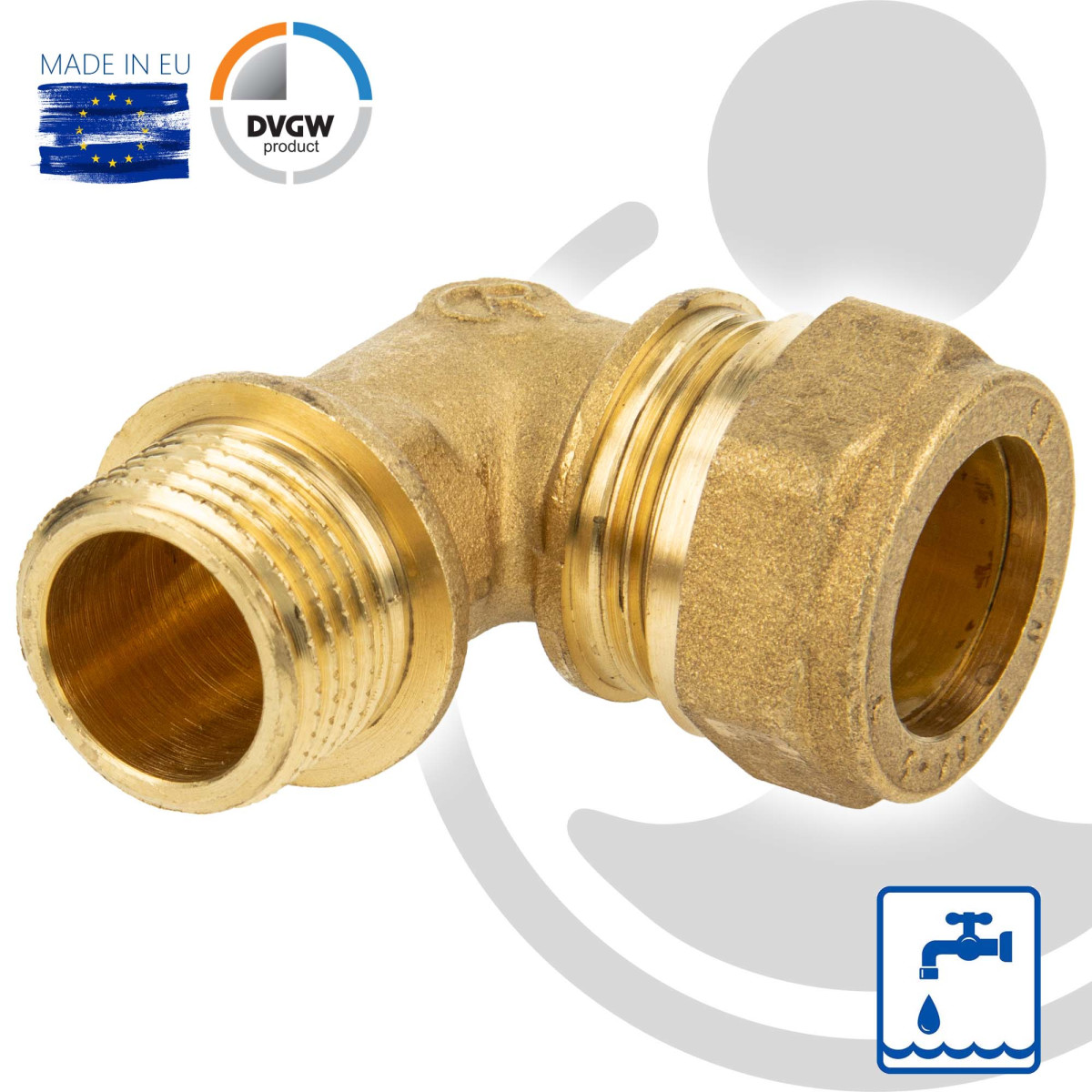 tecuro K15 DESIGN Wand - Spültischarmatur, glanzverchromt, mit Auslau ...
