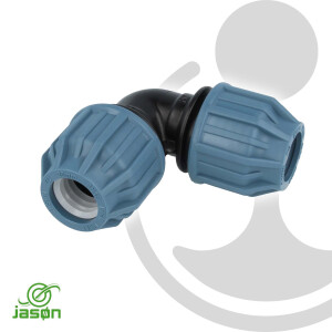 Jason PP-Klemmkupplung 90° Winkel Ø 40 mm - DVGW zugelassen