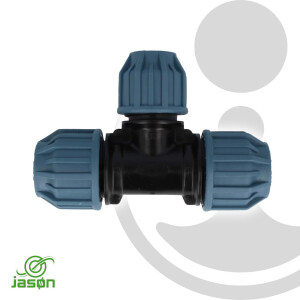 Jason PP-Klemmkupplung T-Stück reduziert Ø 25 x 20 x 25 mm - DVGW zugelassen