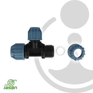 Jason PP-Klemmkupplung T-Stück reduziert Ø 25 x 20 x 25 mm - DVGW zugelassen