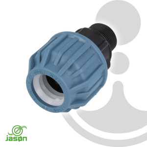 Jason PP-Klemmverbinder mit AG, Ø 25 mm x 1 Zoll -...