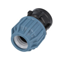 Jason PP-Klemmverbinder mit IG Ø 32 mm x 1 Zoll - DVGW zugelassen