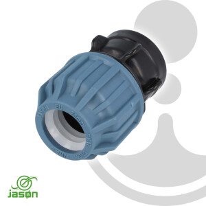 Jason PP-Klemmverbinder mit IG Ø 40 mm x 1 Zoll - DVGW zugelassen