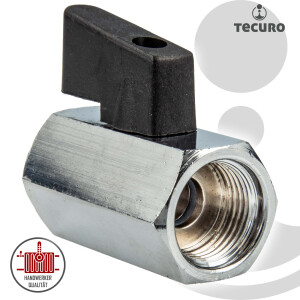 tecuro MINI Kugelhahn beidseitig Innengewinde Rp 1/4...