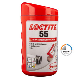 Loctite 55, Gewindedichtfaden 160 m - für Heizung, Trinkwasser und Gas - 2056936