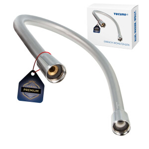 tecuro PREMIUM Brauseschlauch 0,70 m, verdrehsicher,...