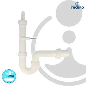 tecuro Gerätesiphon Sifon Geruchsverschluss mit Wandanschluss Ø 40 mm