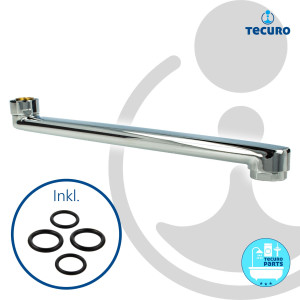 tecuro S-Auslauf für Wand-Armaturen - 100 mm -...