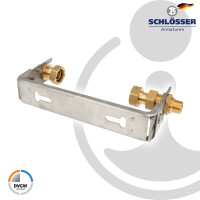 JS Wasserzähler-Bügel 1 x 1 Zoll, für Hauswasserzähler mit Baulänge 190 mm, verstellbar, Edelstahl