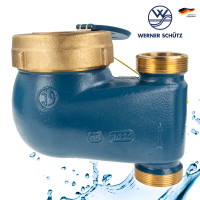 JS Steigrohr Hauswasserzähler MNRS 1 1/2 Zoll DN 40  Q3=16, R80,  Baulänge 150 mm