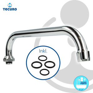 tecuro U-Auslauf für Wand-Armaturen 3/4 Zoll konisch...