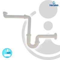 tecuro Raumspar - Röhren-Geruchsverschluss für Waschtisch
