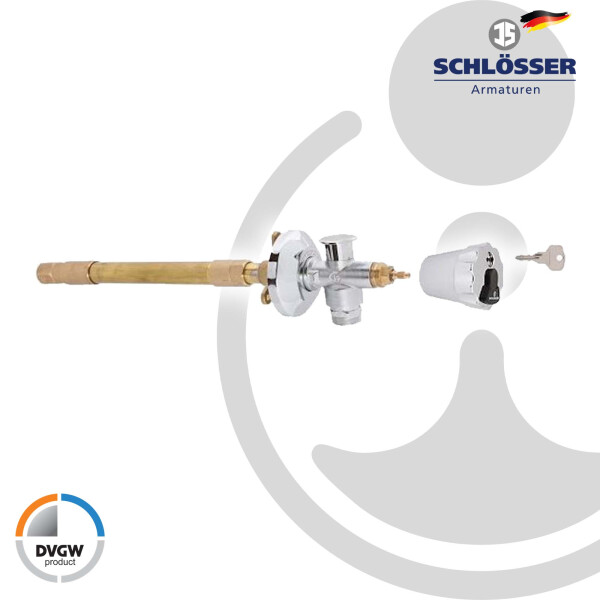 JS Frost-Tec - Frostsichere Außenarmatur, absperrbar, für Wandstärke 240-410 mm
