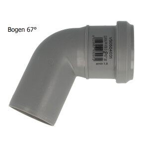 HT Bogen Ø 32 x 67°, mit einseitiger...