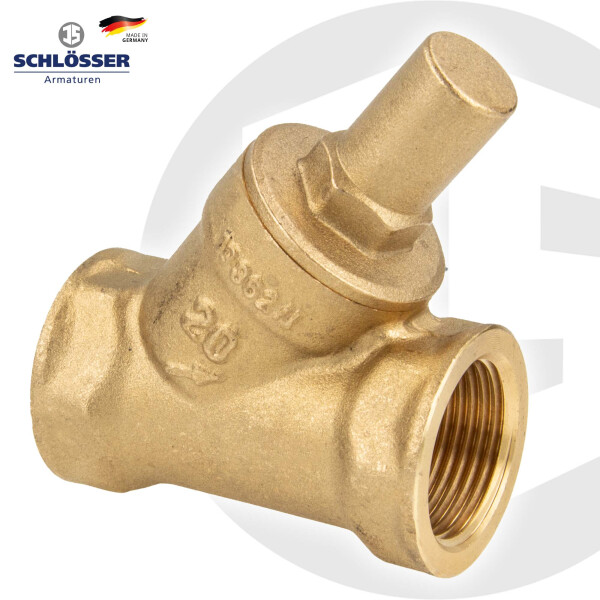 JS Schrägsitz Rückschlagventil Rp 1 1/2 Zoll (DN 40) - Typ 1210 - Muffenanschluss