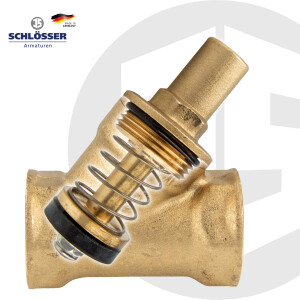 JS Schrägsitz Rückschlagventil Rp 1 1/2 Zoll (DN 40) - Typ 1210 - Muffenanschluss