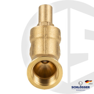 JS Schrägsitz Rückschlagventil Rp 1 1/2 Zoll (DN 40) - Typ 1210 - Muffenanschluss