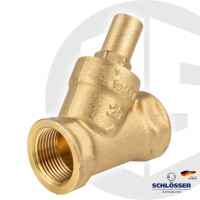 JS Schrägsitz Rückschlagventil Rp 1 1/2 Zoll (DN 40) - Typ 1210 - Muffenanschluss
