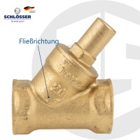 JS Schrägsitz Rückschlagventil Rp 1 1/2 Zoll (DN 40) - Typ 1210 - Muffenanschluss