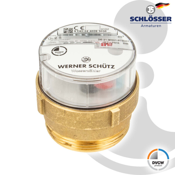 JS Austausch-Wasserzähler Messkapsel EAS MODULAR Q3_2,5 cbm, Warmwasser bis 90°C