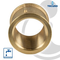 tecuro Muffe Innengewinde Rp 3/8 Zoll, Messing blank CW617N