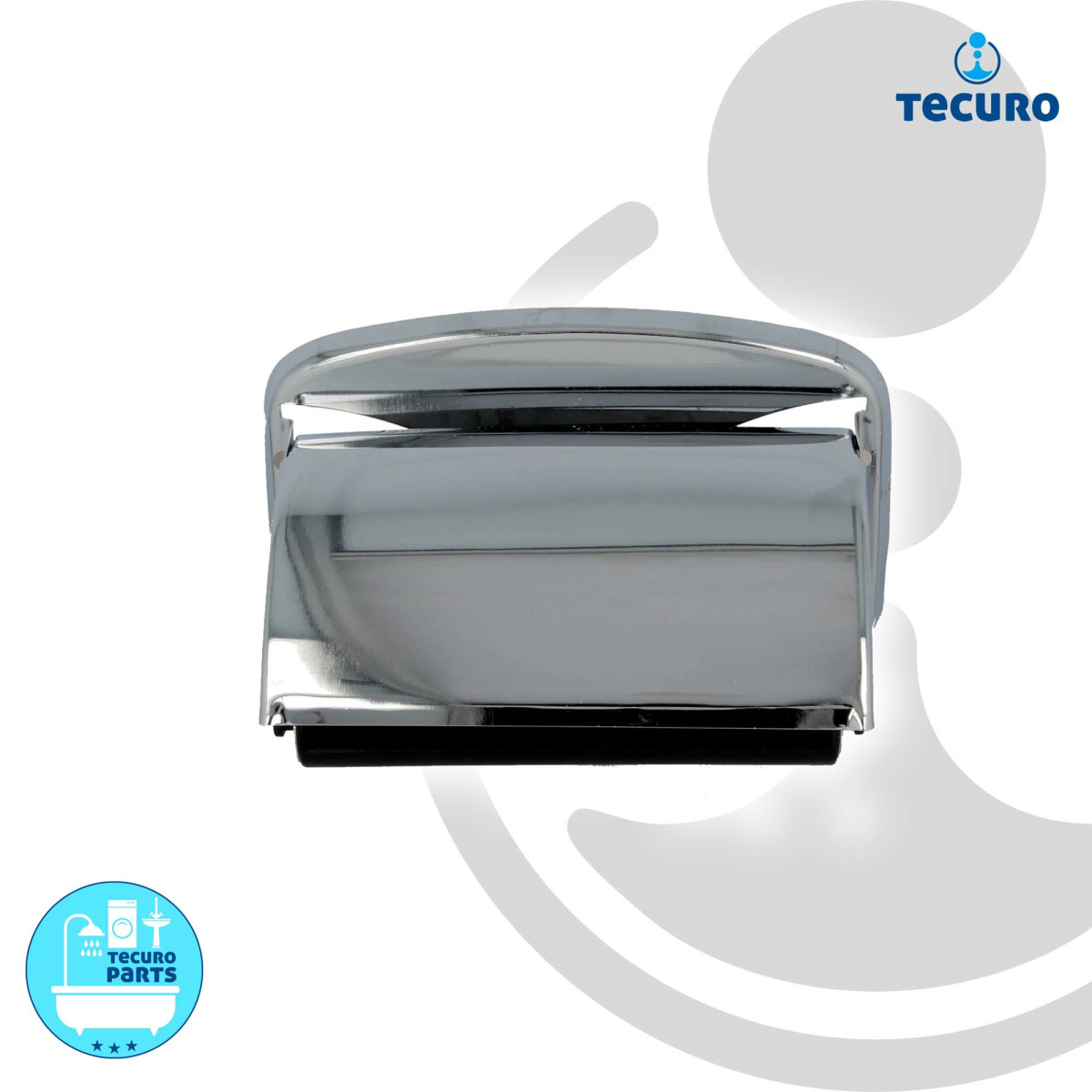 tecuro Papierrollenhalter Messing verchromt mit Deckel...