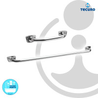 tecuro Messing Wannengriffe & Badetuchhalter in verschiedenen Längen - kantige Ausführung