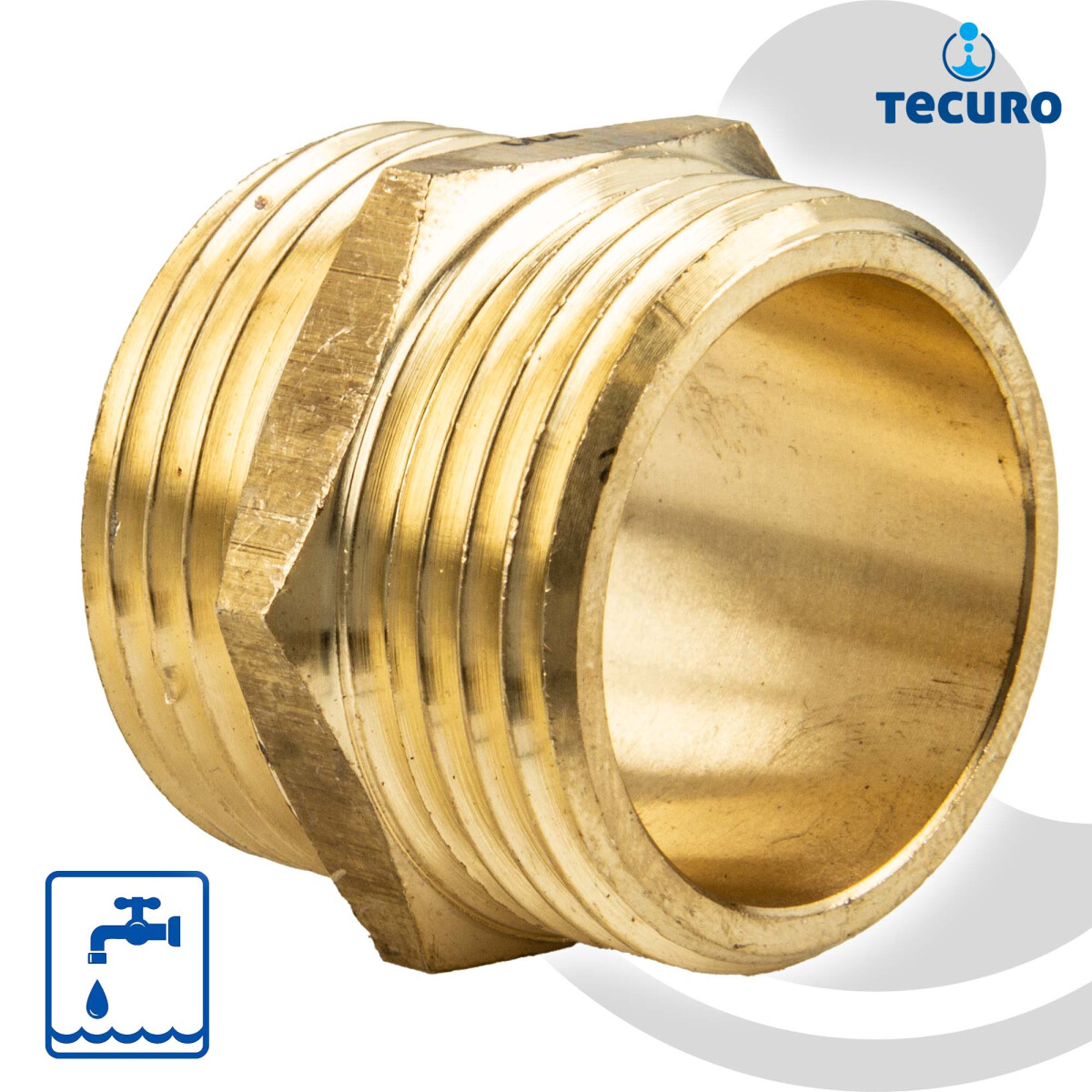 tecuro Doppelnippel, beidseitig Außengewinde G 3/4...