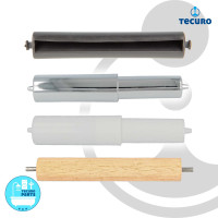 tecuro Ersatzrolle für WC-Papierhalter mit 118 mm Rollenbreite - verschiedene Ausführungen