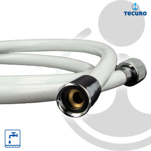 tecuro 125 cm Brauseschlauch EASY 1/2 Zoll...