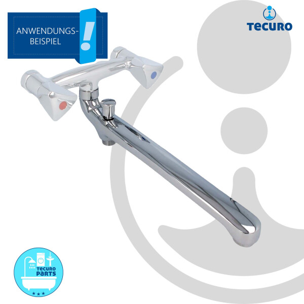 Tecuro Winkelverschraubung Tecuro Winkel-Verschraubung 3/8 Zoll / 10 Mm – Verchromt Mit Überwurfmutter Verchromte Überwurfmutter Verschraubung