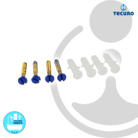 tecuro Schraubenset (4-er Set) in blau (RAL 5002)