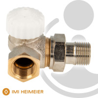 Heimeier Thermostat-Ventilunterteil V-exact II, Winkelkeck links, DN 15