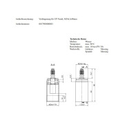 JS Verlängerung 40 mm für UP-Ventil und Montageblock, Messing verchromt