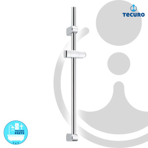 tecuro DESIGN-C Brausestange Wandstange 650 mm, einseitig verstellbar - verchromt