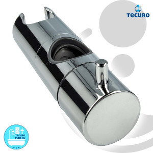 tecuro Design-Brausehalter für Wandstange Ø 25 mm Kunststoff verchromt
