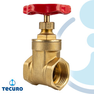 tecuro Messing-Muffenschieber. metallisch dichtend,...