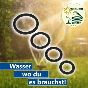 tecuro Gummidichtung 1 Zoll, passend zur Gegenmutter Serie 56120 - NBR schwarz